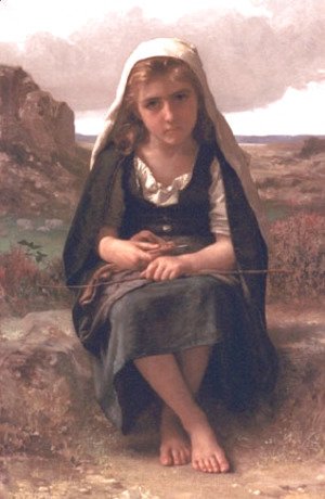 William-Adolphe Bouguereau - The Shepherdess
