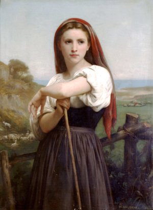 William-Adolphe Bouguereau - Young Shepherdess