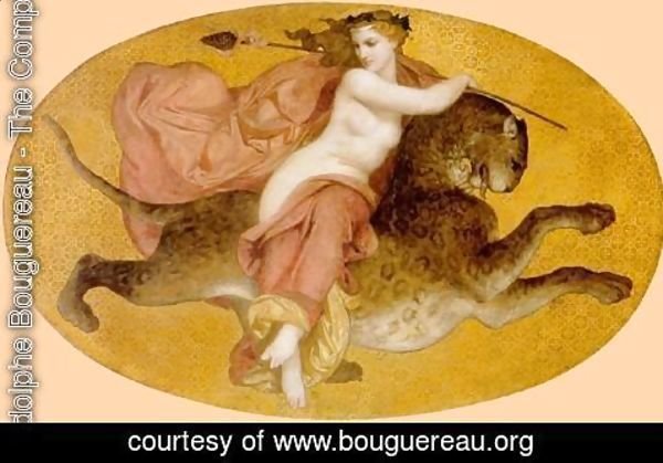 William-Adolphe Bouguereau - Bacchante on a  Panther