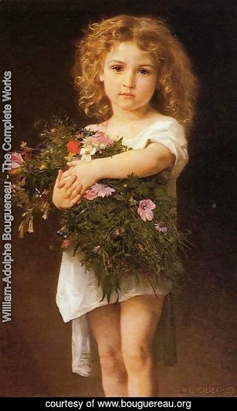 William-Adolphe Bouguereau - Child With Flowers