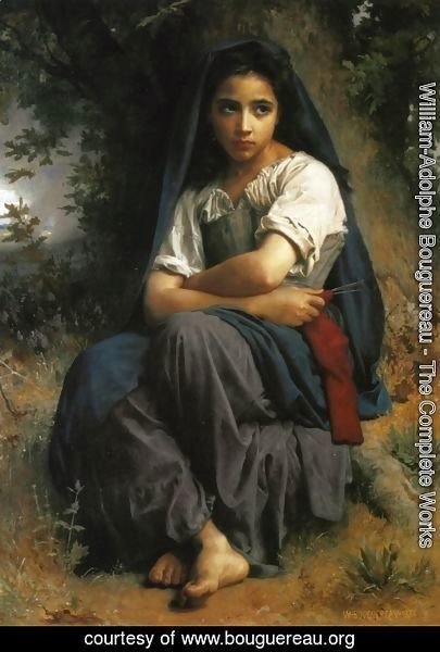 - The Poster 1825-1905 Many Sizes; Little Knitter William-Adolphe Bouguereau