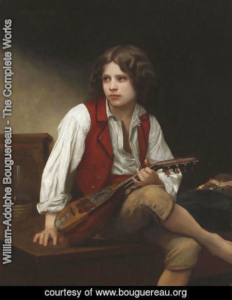 William-Adolphe Bouguereau - Italien a la mandoline