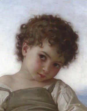 William-Adolphe Bouguereau - Tete d'enfant