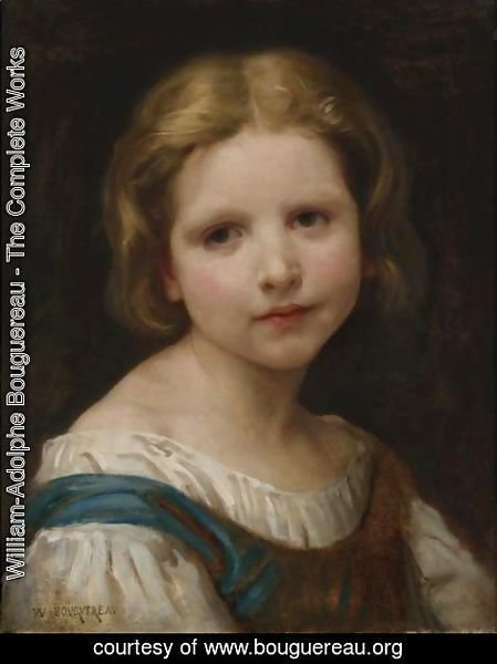 William-Adolphe Bouguereau - Portrait Of A Girl