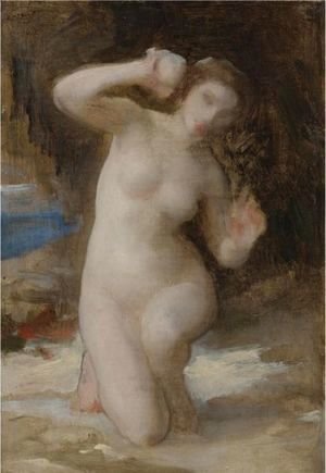William-Adolphe Bouguereau - Study For Femme Au Coquillage