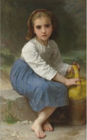 Distraction by William Adolphe Bouguereau Art Girl Smile Book 8x10 Print 0981 