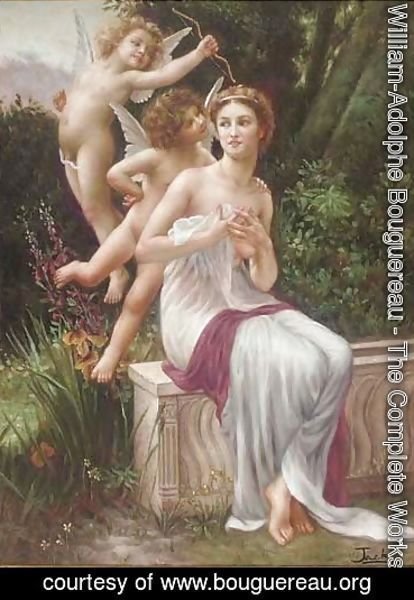 William-Adolphe Bouguereau - In the garden of cupid