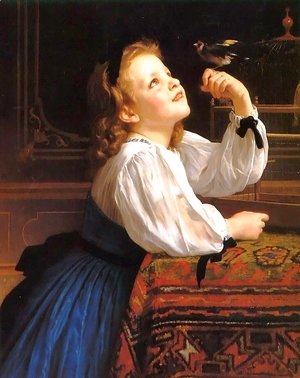 William-Adolphe Bouguereau - The bird Ch ri