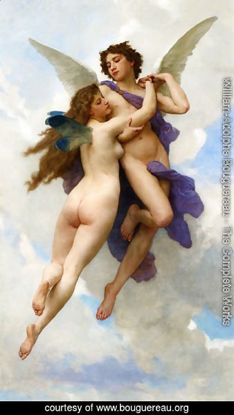 William-Adolphe Bouguereau - Love and Psyche