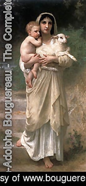 William-Adolphe Bouguereau - Le Jeune Bergere 1897